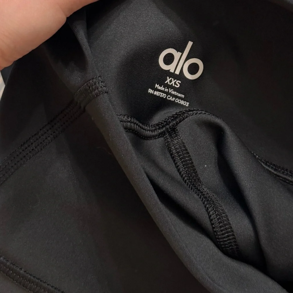 Alo Yoga NWOT High-Waist Airlift Full-Length Leggings Black‎ XXS Athleisure Gym